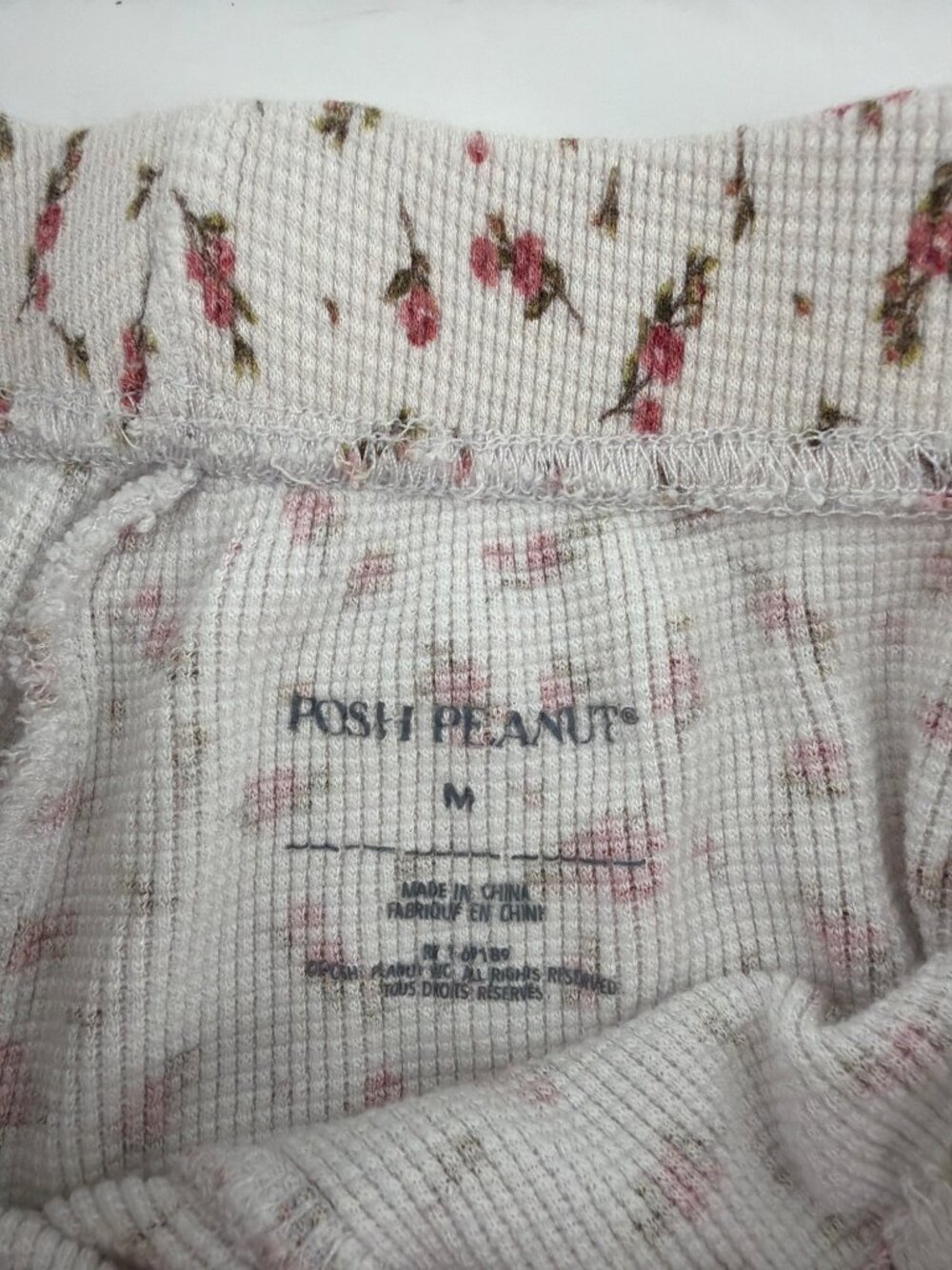 Posh Peanut Womens Medium Floral Bamboo Viscose Pajama Set Loungewear Cottage - Picture 10 of 12